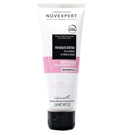 Novexpert Magnésium Masque Détox à la Crème d'Argile Rose - 75 ml