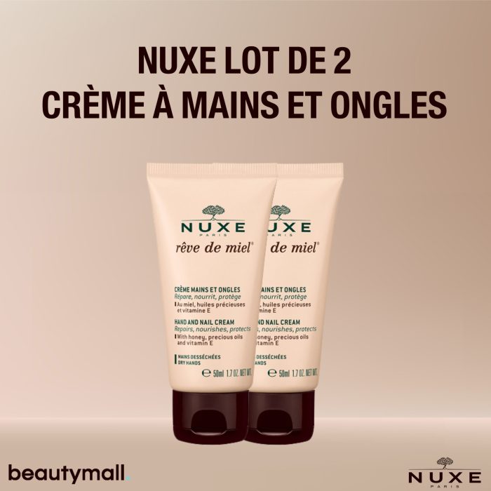 NUXE Rêve de Miel Crème Mains et Ongles 50ml Lot de 2 – Image 2
