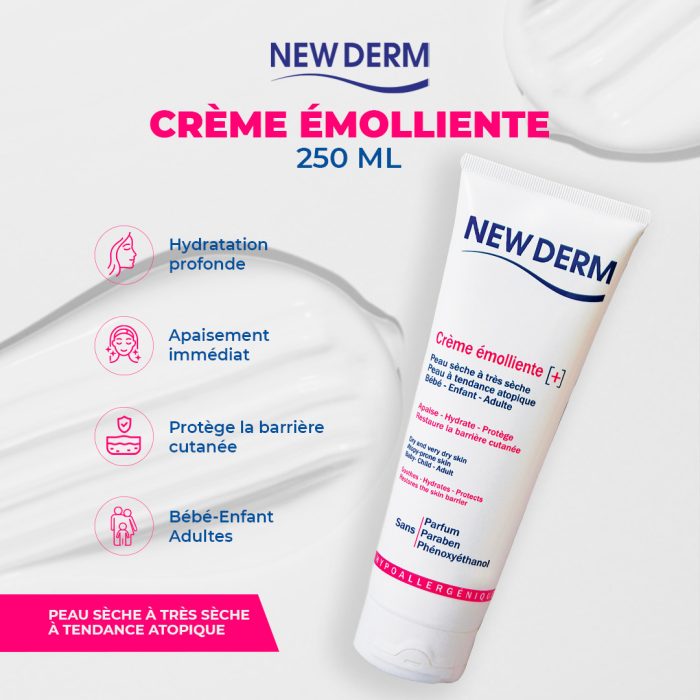 NEW DERM CRÈME ÉMOLLIENTE [+] 250ML – Image 2
