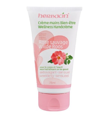 Herbacin hand cream wild rose tube 75ml