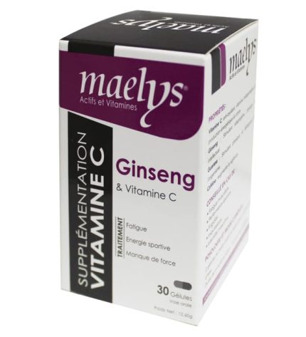 Maelys Ginseng et Vitamine C - 30 Gélules