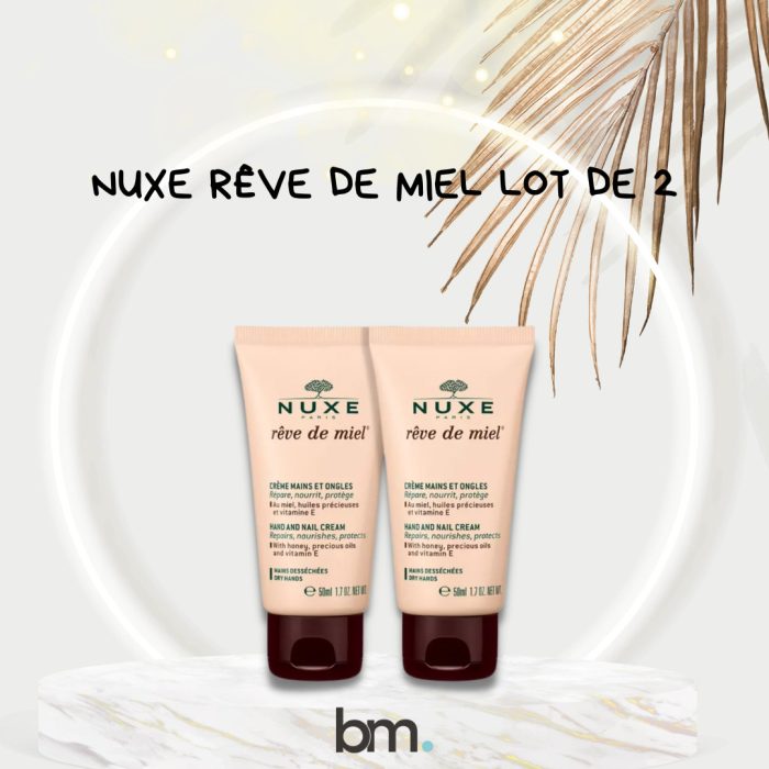 NUXE Rêve de Miel Crème Mains et Ongles 50ml Lot de 2 – Image 1