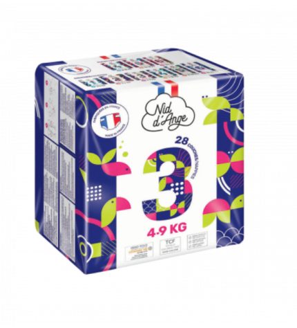 Nid D'ange Couche Taille 3 4/9kg 28 Pieces