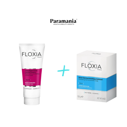 Floxia duo pack " creme regeneratrice 40ml+Savon Exfoliant disco 125g"
