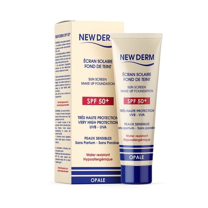NEW DERM Crème solaire SPF50+ Opale  – Image 1