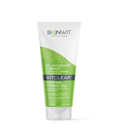 SKINWIT DERMATOLOGIE WITCLEAR Gel Moussant Purifiant Nettoyant 200ml