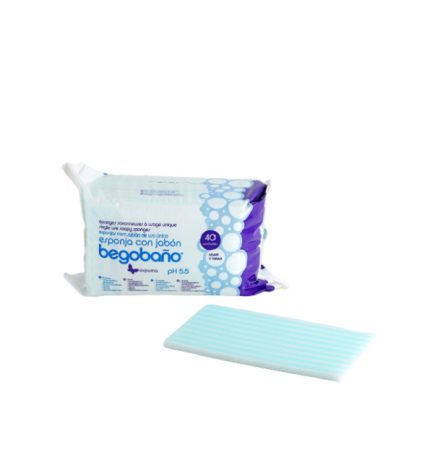 Begobano eponge savonneuse 12*20 cm 40 Unités