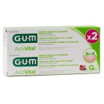 Gum ActiVital Dentifrice Gel Lot de 2 x 75ml