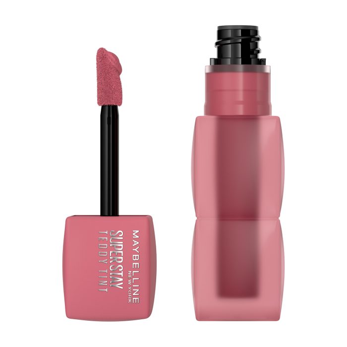 MAYBELLINE SuperStay Teddy Tint LIQUID LIP TINT 55 KneeHigh 5ml – Image 1