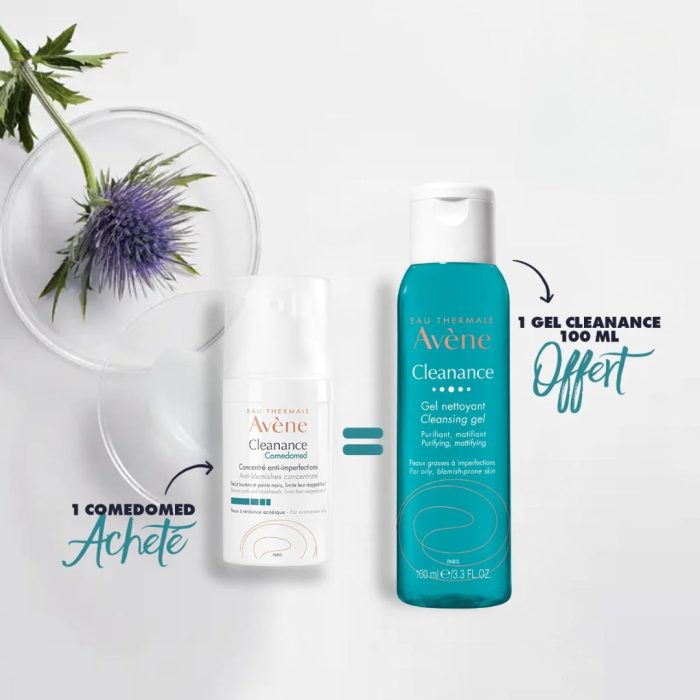 Eau Thermal Avene Cleanance Comedomed 30ml+ Cleannace Gel Nettoyant100ml – Image 1