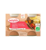 BABYBIO PETIT POT POMME ABRICOT CEREALES 2*130G