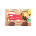 BABYBIO PETIT POT POMME MYRTILLE 2*130G