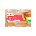 BABYBIO POT MIRABELLE POMME 2*130G