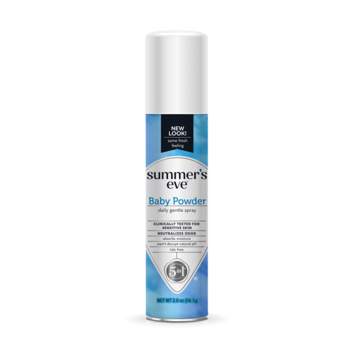 Summer's Eve Baby Powder Freshening Spray 56.7g – Image 1