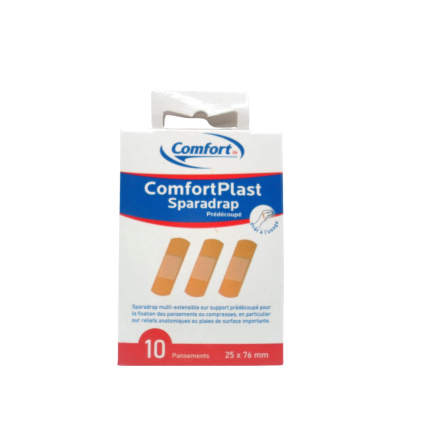 Comfort plast sparadrap predecoupe 10pcs