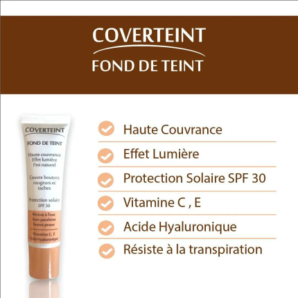 Coverteint fond de teint N°10 blanc rose spf30 30ml