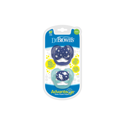 Dr Browns 2 suc Advantage Blue & vert 0-6m PA12002-INTLX