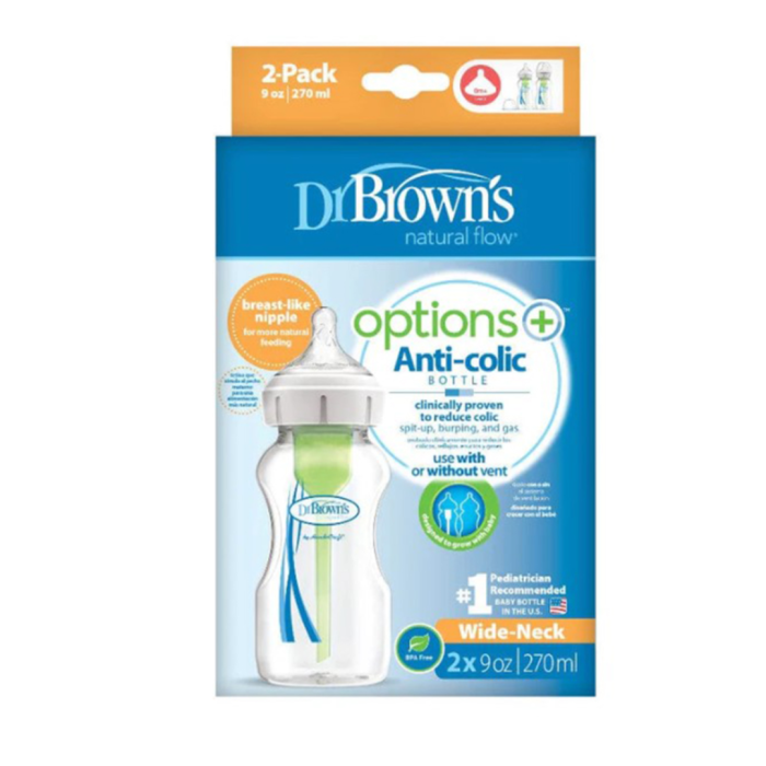 Dr brown's Bib col large 2*270ml pack WB92600-ESX – Image 1