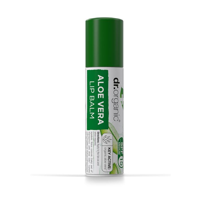 Dr Organic Baume à Lèvres à l’Aloe Vera 5.7Ml – Image 1