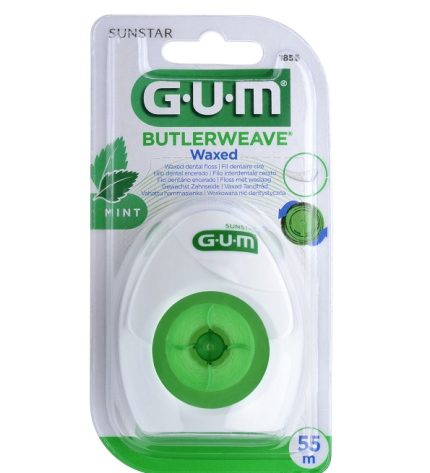 Gum Fil Dentaire ButlerWeave Mentholé Ciré Réf1855