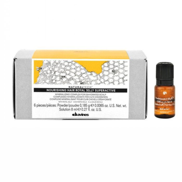 DAVINES Gelée Royale Superactive Nourrissante pour Cheveux 6*8ML – Image 1