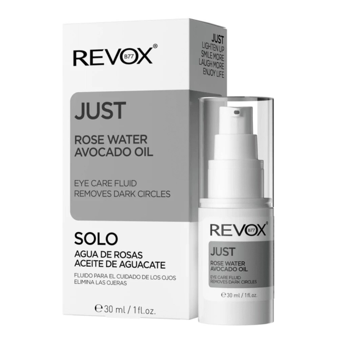 REVOX JUST Fluide Contour des Yeux à L’huile D’avocat et à L’eau de Rose – Image 1