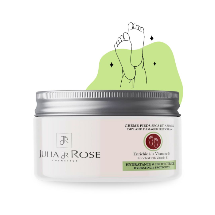Julia & Rose Creme Pieds a La Vitamine E 100ml – Image 1