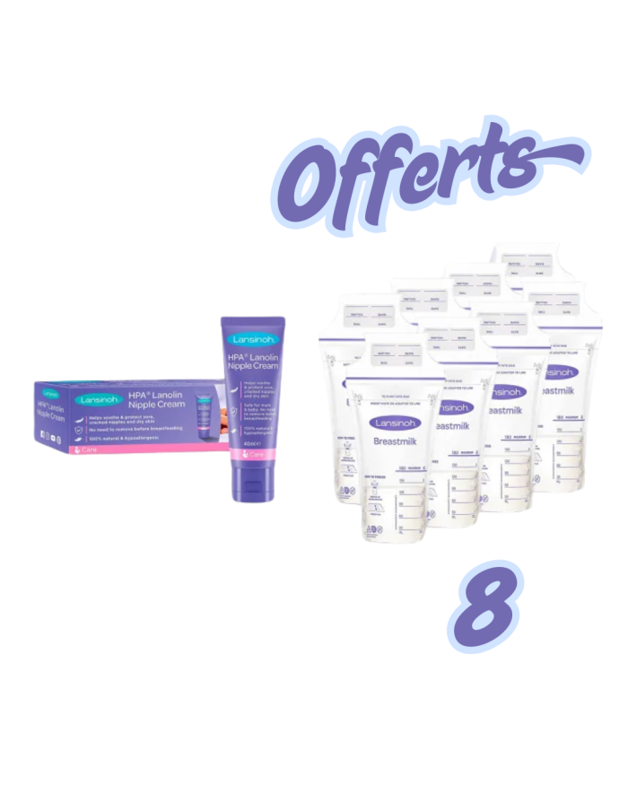 Lansinoh duo pack" creme Lanolin 40ml+8 sachets conservation" – Image 1