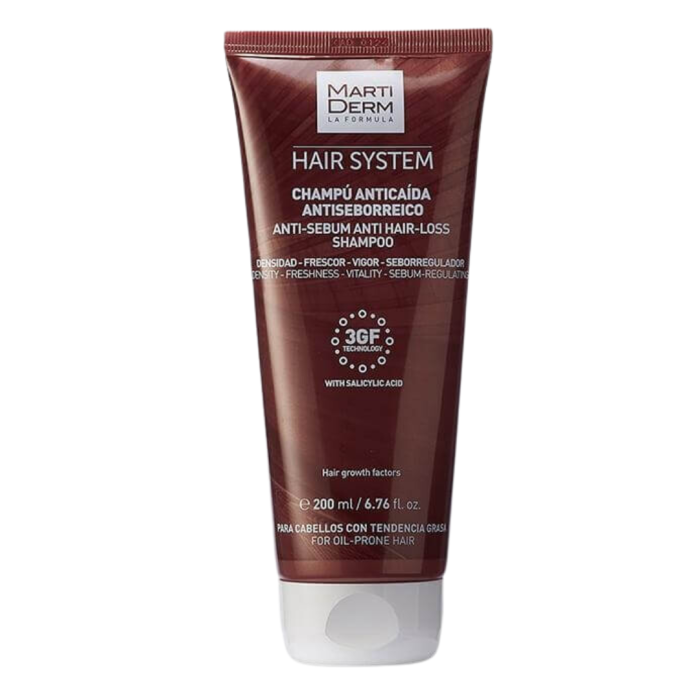 Martiderm Hair System Shampoing Anti-Sebum 200ml – Image 1
