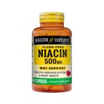 Mason Natural Flush-free Niacin 500mg 60 capsules 1499-60