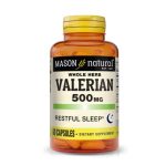Mason Natural Whole Herb Valerian 500mg 60 capsules 1152-60A
