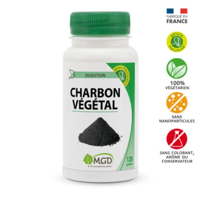 Mgd Nature Charbon vegetale 120 gelules – Image 1