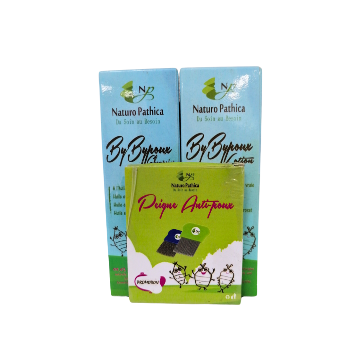 Naturo Pathica Shampooing Et Lotion Et Peigne Anti-Poux Pack – Image 1