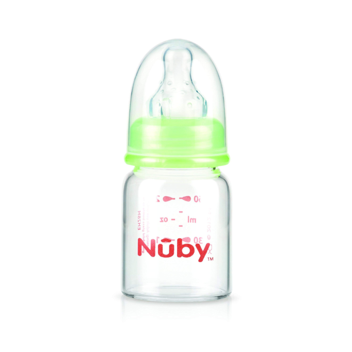 Nuby Biberon en verre Cl standard +0m 60ml – Image 1