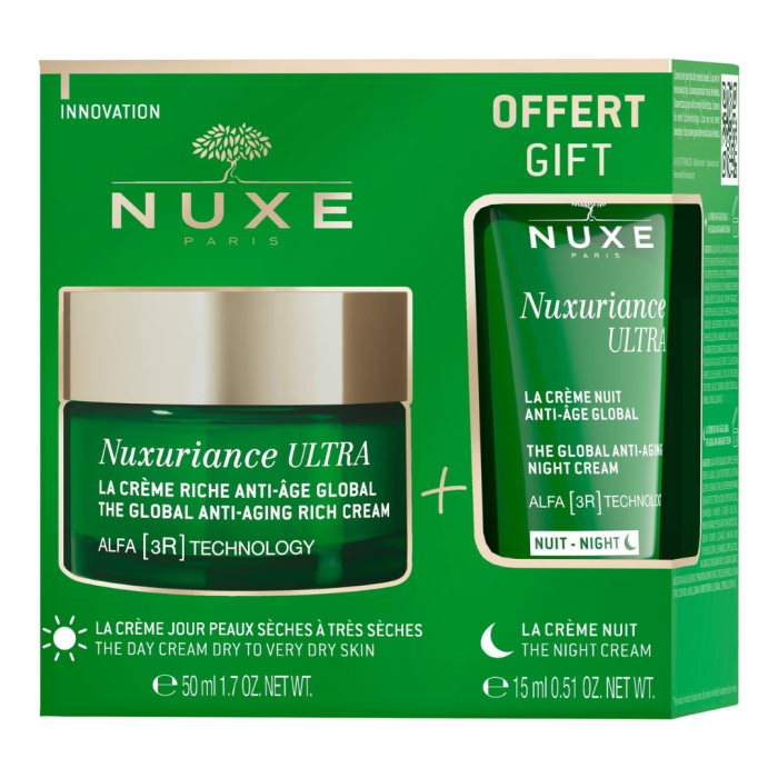 Nuxe Nuxuriance Ultra Creme Riche Anti-age Globale 50ml+ Creme Nuit 15ml – Image 1