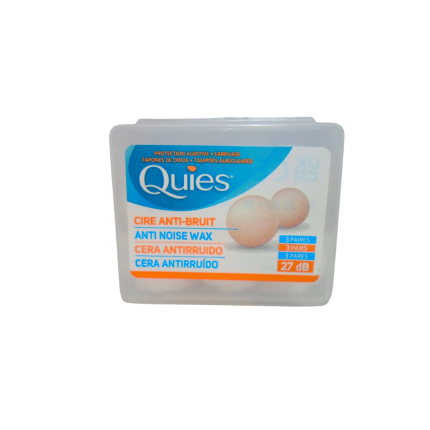 Quies Cire Naturelle 3 Paires
