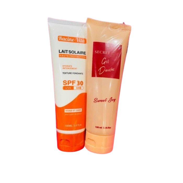 Racine vita Lait solaire spf30 100ml+secret love gel douche – Image 1