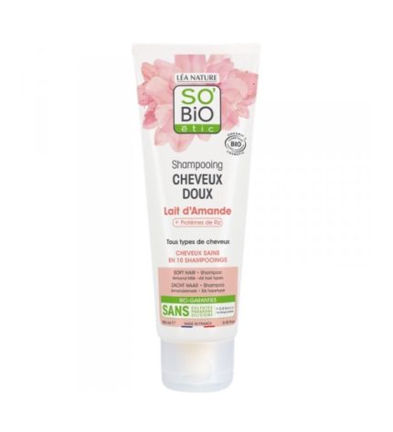 SO BIO SHAMPOOING DOUX AU LAIT D'AMANDE ET PROTEINE DE RIZ 250ML