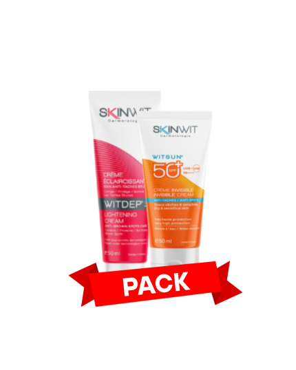Skinwit Duo pack " Witdep creme 50ml+Witsun ecran invisible Pns -50%"