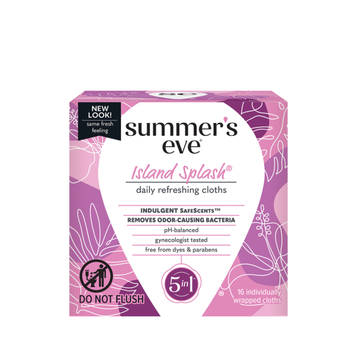 Summer's Eve Island Splash Cleansing 16 Cloths – Image 1