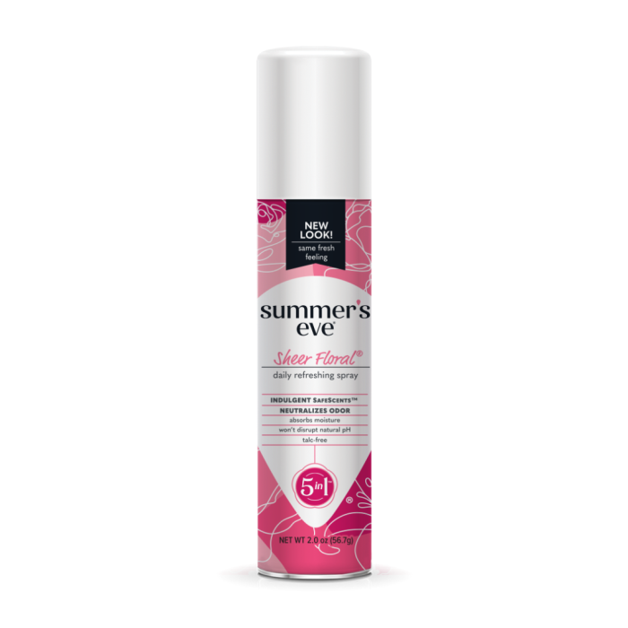 Summer's Eve Sheer Floral Freshening Spray 56.7g – Image 1