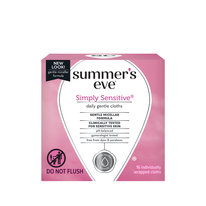 Summer's Eve Simply Sensitive Cleansing 16 Cloths – Image 1