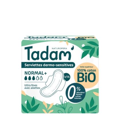 TADAM SERVIETTES ULTRA NORMAL+ 14 UNITES