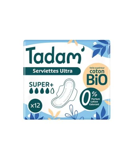 TADAM SERVIETTES ULTRA SUPER 12 UNITES