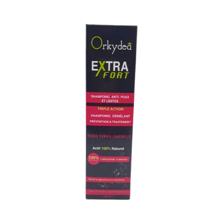Orkydea extra fort shamp anti-poux et lentes 125ml – Image 1