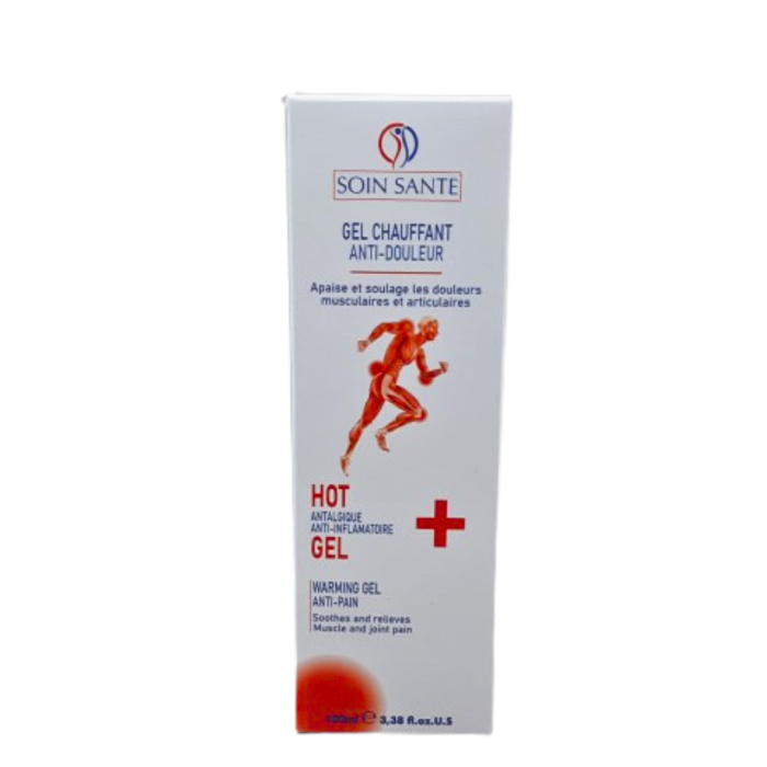 Soin sante gel chauffant anti-douleur 100ml – Image 1