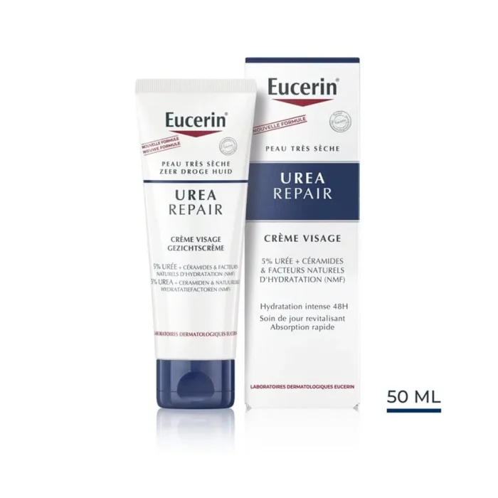 EUCERIN UreaRepair CRÈME VISAGE 5% D'URÉE – Image 1