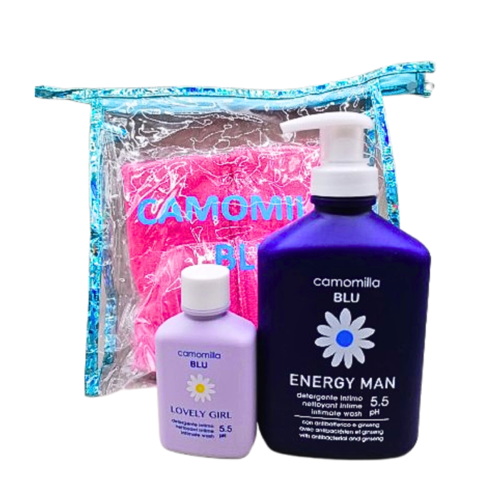 Camomilla Blu energy man 300ml+gel intime ech+serviette trousse – Image 1