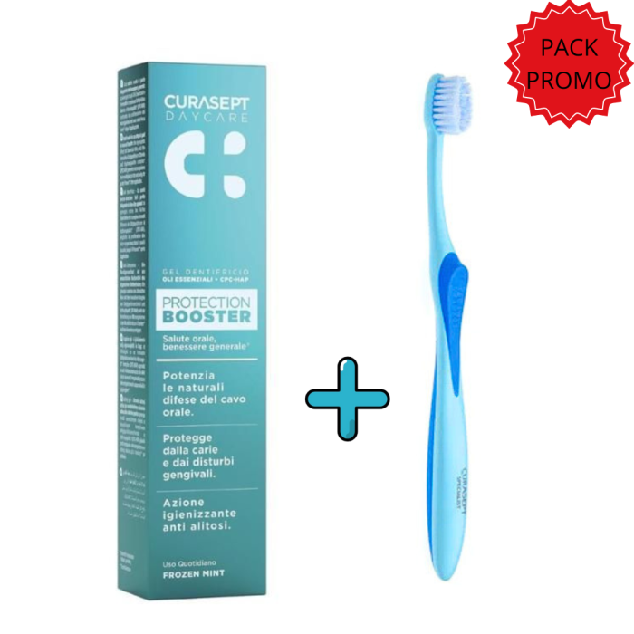 Curasept dent booster Menthe glace 75ml+bad maxi soft pack – Image 1