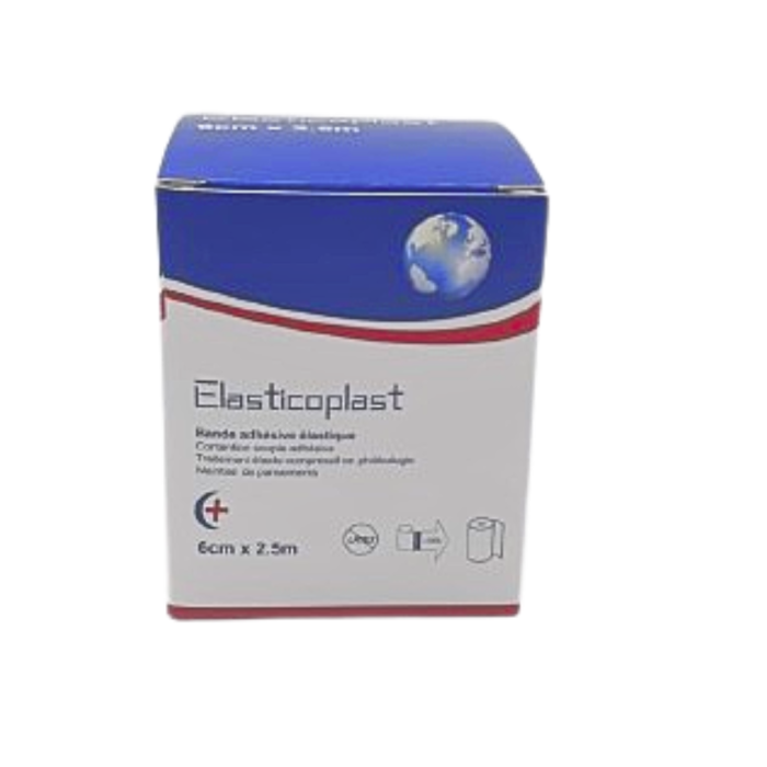 Elasticoplast bande adhesif elastique 6cm*2.5m – Image 1